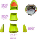 Detachable dinghy, Stacked fish boat, PE environmental Protection material, can carry 5 people, green/gray