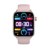 ECG AI medical diagnosis + Bluetooth call  with SOS emergency call  smart watch Pink Skin Version