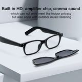 K36 Smart Eyewear Glasses with Magnetic Clipover Multic-Scenes Lens built-in HD Amplifier Chip for Cinema Sound Sweatproof Design