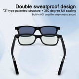 K36 Smart Eyewear Glasses with Magnetic Clipover Multic-Scenes Lens built-in HD Amplifier Chip for Cinema Sound Sweatproof Design