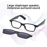 K36 Smart Eyewear Glasses with Magnetic Clipover Multic-Scenes Lens built-in HD Amplifier Chip for Cinema Sound Sweatproof Design