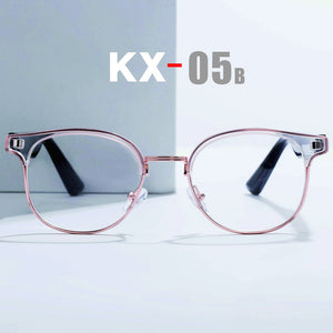 Smart Eye Wear AI Glasses with Bluetooth Hands-Free Calling Music Audio Play Anti-blue Light Lens with Full Silve Frame