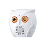 Ultra Loud Voice Alarm & Intelligent Humanoid Recognition Alarm Big Horn Owl Cartoon AI  HD WIFI camera 