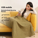 Wearable USB Electric Heated Blanket 3 Heating Levels Heating Electric Blanket Shawl Heated Shawl for Home Office