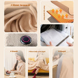 Wearable USB Electric Heated Blanket 3 Heating Levels Heating Electric Blanket Shawl Heated Shawl for Home Office