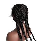 30 inch Braided Wigs Synthetic Lace Front Wig for Black Women Cornrow Braids Lace Wigs 613 Color