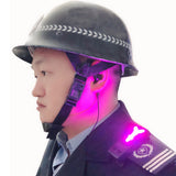  Public Security Personnel Shoulder LED Lamp with Bluetooth Earphone for Night Ultra Bright Warning Type C Chargingning